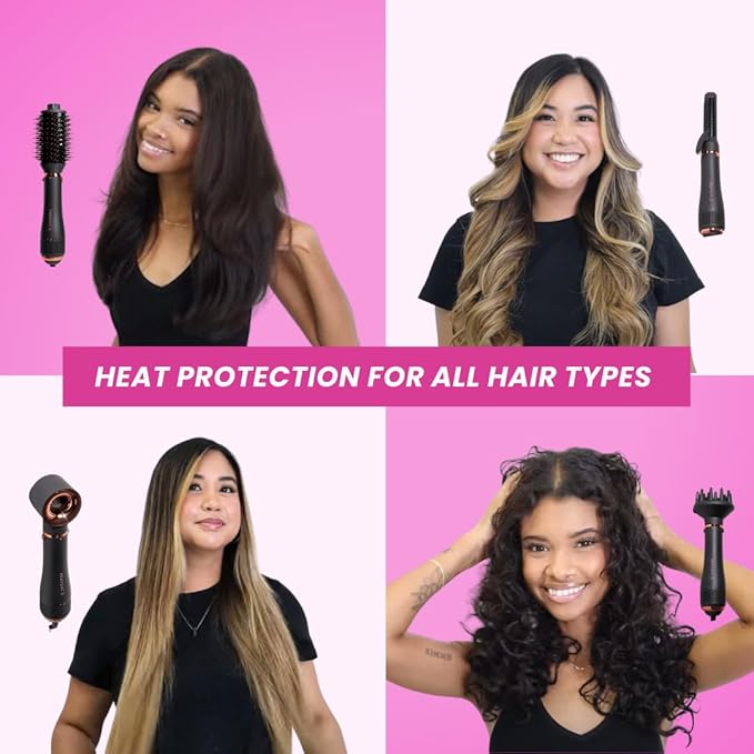 FoxyBae Heat Protectant Spray - with Biotin - Thermal Protection for up to 450°F - More Volume, Less Damage - Blow Dry Bliss - 8 Fl Oz
