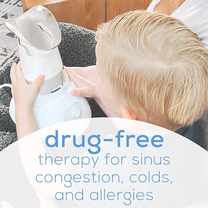 Beurer SI30 Steam Inhaler for Sinus Congestion & Allergies, Drug-Free, Quick 3-5 Minute Setup, Ultra-Quiet, Face Steamer with Variable Steam Control, Universal Mask