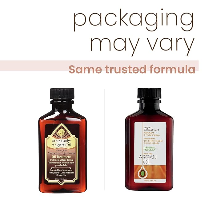 One n Only Argan Oil Hair Treatment - Lightweight & Hydrating Hair Oil for Natural, Wigs & Extensions - Shine Enhancing, Heat Protectant & Frizz Control (8 oz, 3pk)