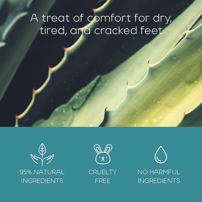 Sea Salt & Aloe Foot Masks - Moisturizes & Exfoliates Dry, Cracked Feet, Hydrating Foot Mask - Dermatologist Tested Korean Skincare - Clean Beauty, Cruelty-Free - 3 Pairs