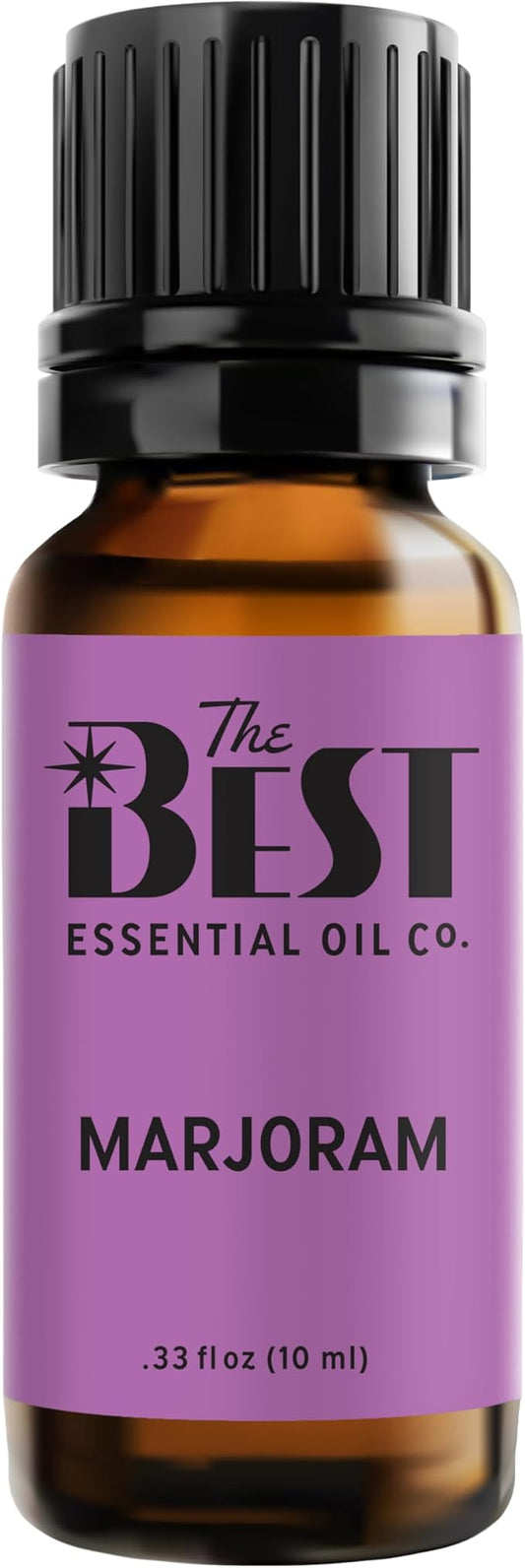 The Best Marjoram Essential Oil- Premium Grade- 100% Pure & Natural for Aromatherapy, Diffuser, Spa, Massage, Air Freshener- 10 ml (.33 fl oz)