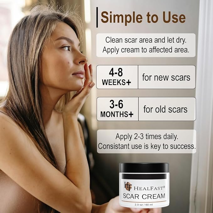 The Original Scar Cream for Stretch Marks – Soothes, Nourishes and Refreshes Skin – Using Ovasome Technology with Allantoin & Alpha LIpoic Acid – 2 Oz/ 60 ml