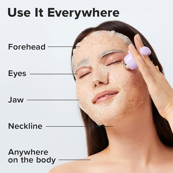 I DEW CARE Facial Tool - Rolling with It | Cooling Stick Skincare Tool, Depuffing Ice Face Roller with Cap, Gift, Reusable and Hygenic, Travel Size, FSC Packaging, Face Massage