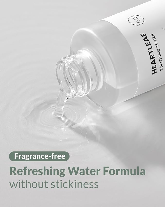 Heartleaf Soothing Moisture Toner - Low pH, 80% Heartleaf Extract, Enriched with Houttuynia Cordata & Green Tea, Clinically Tested, No Irritation - Ideal for Sensitive Skin, 6.76 f l. oz
