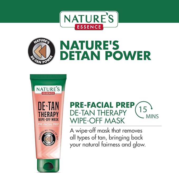 Nature's Essence Glowing Gold Facial Kit (60Grams+15ML)