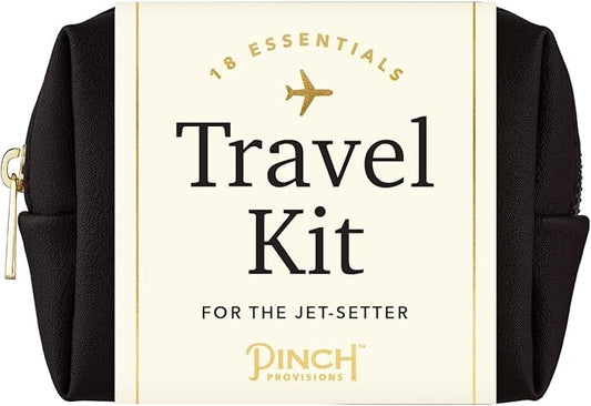 Pinch Provisions Travel Kit, includes 18 Must-Have Emergency Essential Items for Travelling, Ideal Road Trip or Airport Gift for Friends, Family & Peers, Portable Pouch