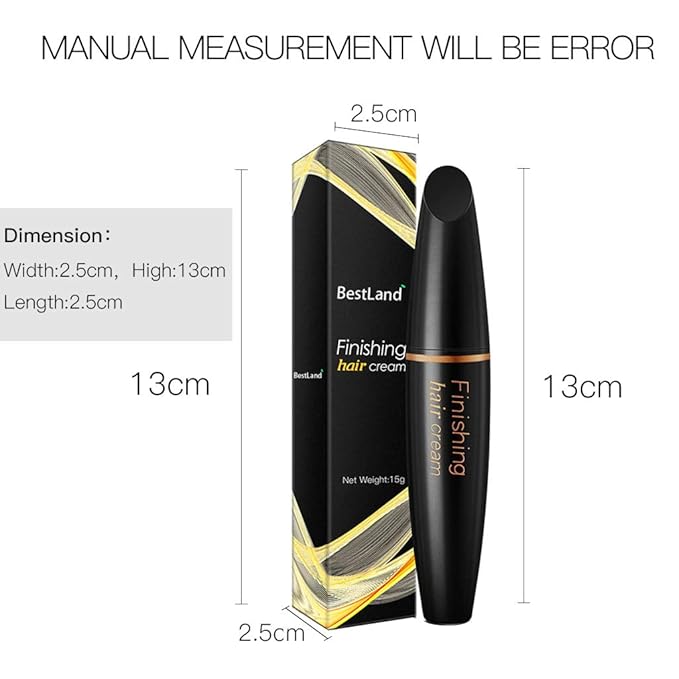 BestLand 2 Pack Hair Finishing Stick, Non-Greasy Hair Wax Stick for Flyaways, Baby Hair, Bangs and Frizz Control, Small Broken Hair Styling Cream (Pack of 2)