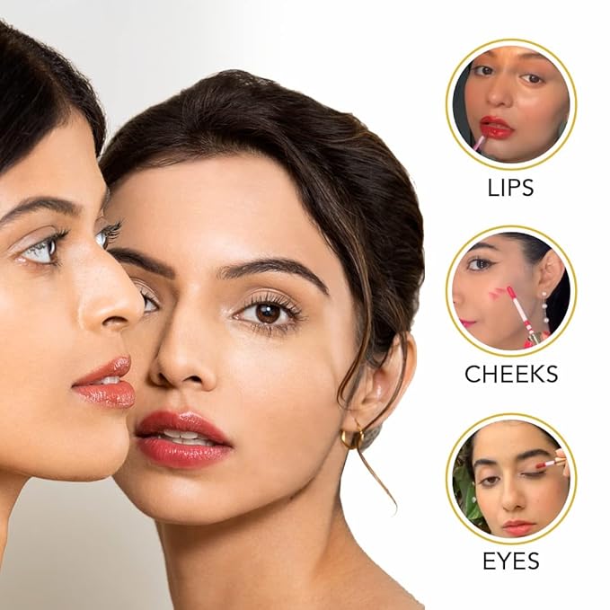 Oh-So-Luxe Liquid Tinted Lip Balm, Hydrating & Nourishing Tinted Lip Oil for dry dark lips, results in Soft & Glowing Lips, Moisturizing, Non-Sticky Mauve Pink Shade - 0.10 Fl Oz - RAS LUXURY OILS