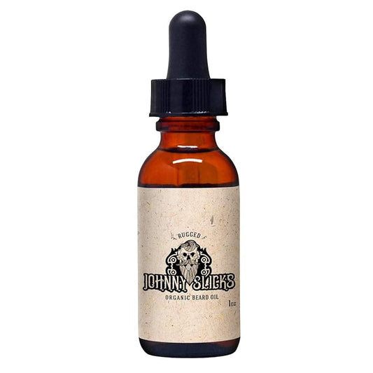 Organic Beard Oil | Moisturize, Soften, Promote Hair Growth, Reduce Itch (US Made, Veteran Owned Handcrafted with Clean Ingredients), Rugged