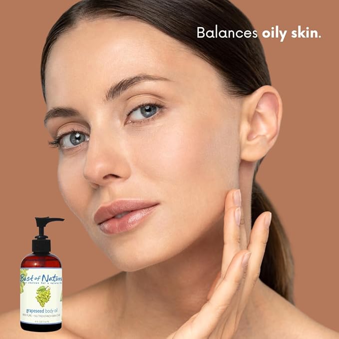 Best of Nature 100% Pure Grapeseed Oil - Unscented, Lightweight, Non-Greasy Moisturizer for Hair, Skin, Face & Aromatherapy, Carrier Oil for Essential Oils, 5 Gallon Pail (640 fl oz)