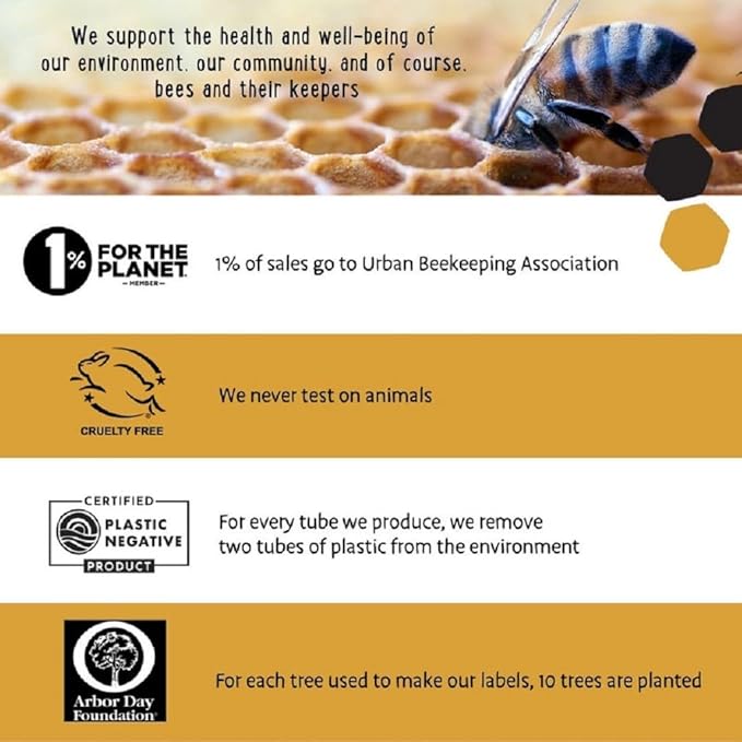 Portland Bee Balm All Natural Handmade Beeswax Based Lip Balm, Rose Garden Bulk 1 Count