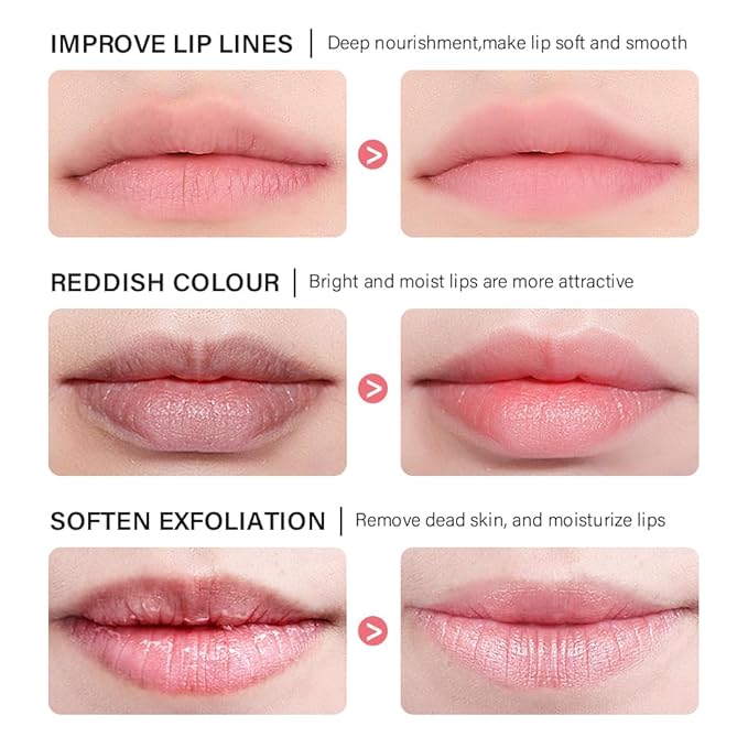 Lip Sleeping Mask,lip Mask With Vitamin C, Antioxidants,lip Mask Overnight,Improves Dryness,Nourishes And Hydrates,Brighten Lip Colour,Reduce Lip Lines 0.7 Fl Oz (03#grapefruit)