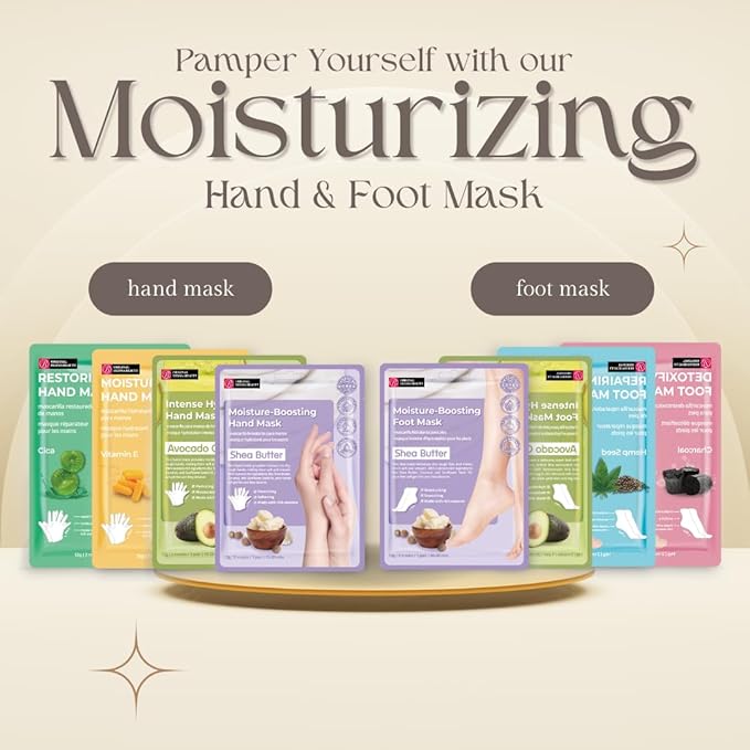 24 Pairs Original Derma Beauty Hand Mask Bulk, Moisturizing Hand Gloves for Dry Hands, Nail Care Essential (Cica)