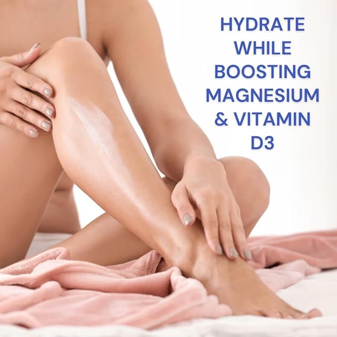 Calm Body Cream with Magnesium, Arnica & Vitamin D3 – Lavender Scented – Nourishing Botanical Moisturizer with Shea, Turmeric & Aloe – 4oz