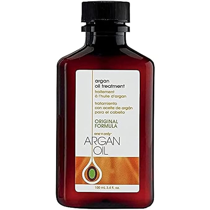 One n Only Argan Oil Hair Treatment - Lightweight & Hydrating Hair Oil for Natural, Wigs & Extensions - Shine Enhancing, Heat Protectant & Frizz Control (3.4 oz)