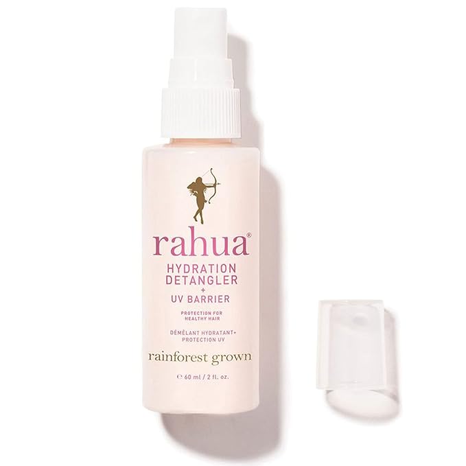 Rahua Hydration Detangler + UV Barrier, 2 Fl Oz, Moisturizing Formula Softens Hair, Smooths Frizz, Prevents Breakage and Damage, Creates Instantly Brushable Hair, Travel Size, TSA-Approved, Vegan