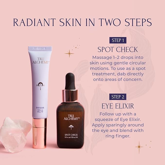 Tru Alchemy Eye Elixir Cooling Eye Treatment Cream - Dark Circle Eye Cream for Puffiness and Bags Under Eyes - Caffeine, Hyaluronic Acid, Vitamin C (2-Pack)