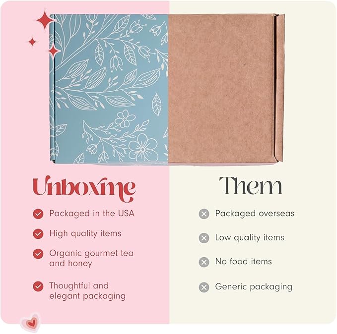 Unboxme Lavender Spa Gift Basket For Women - Relaxation Gifts I Self Care Package with Lavender Scented Candle, Wine Tumbler, Bath Bomb, Soap, Socks, Hand Cream & Bonus Card | Sympathy Gift