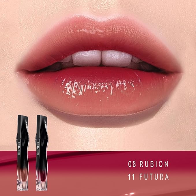 STELLAR DUST LIP STAIN-Long Lasting, Waterproof and Transferproof Lip Tint, Glossy Finish Lip Gloss, Lightweight Lipstick, High Coverage, Vivid Color (08)