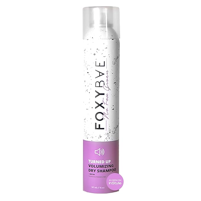 FoxyBae Turned Up Dry Shampoo Spray - Dry Shampoo for Women with Biotin for Hair Growth - Volumizing, Refreshing & Non-Toxic - 7 Fl Oz