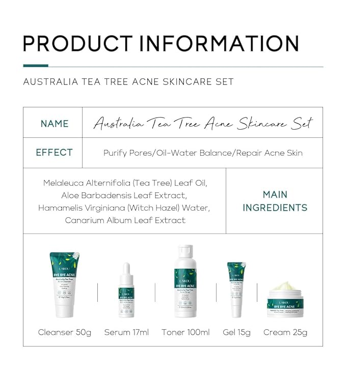 Vitamin C 5-Piece Skincare Set with Cleanser, Toner, Serum, Eye Cream and Face Cream for Skin Brightening skin care set skincare gift set skin care set for Unisex Adult (skincare kit)