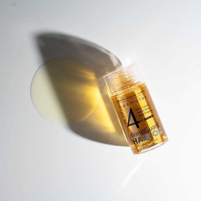 BondGuard Bonding Oil, Heat Protectant & Repair Oil for Damaged, Color-Treated & Frizzy Hair, Adds Shine & Tames Frizz, Lightweight & Vegan - 1.7 fl oz (50 mL)