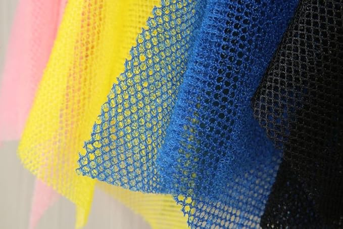 4 Pack Bath Sponge Net, Body Scrubber,African Exfoliating Net for Shower,11.8 inch X31.5 Inch Long Shower Net (Pink&Blue&Yellow&Black)…