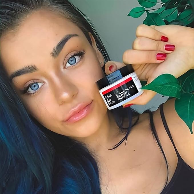 YEOUTH Retinol Eye Cream with Hyaluronic Acid, Hydrating Under Eye Cream for a Refreshed Appearance, Retinol Cream for Face, Eye Care 2oz