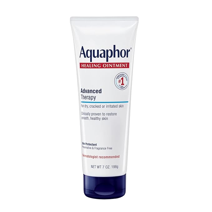 Aquaphor Healing Ointment Advanced Therapy Skin Protectant, Dry Skin Body Moisturizer, 7 Oz Tube