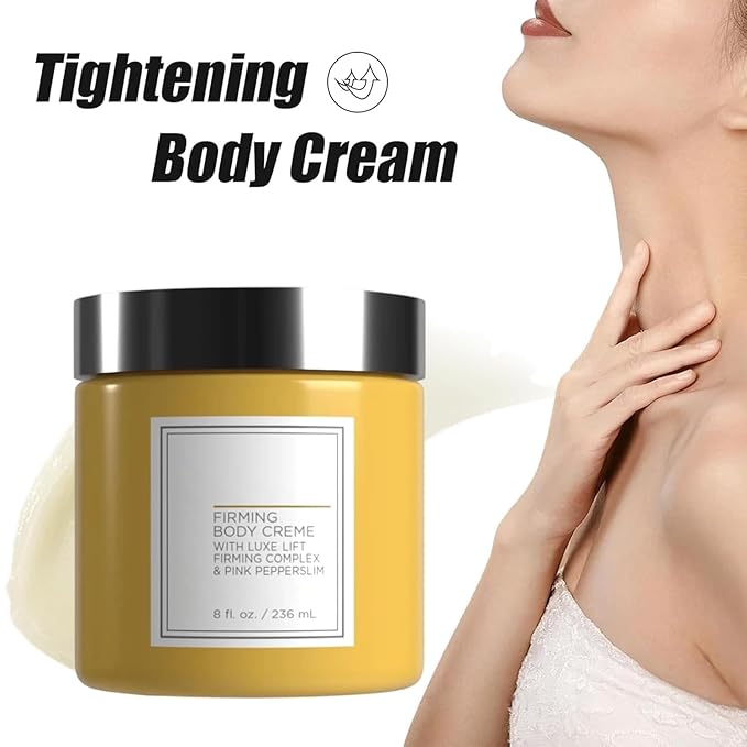 Champagne Lift Body Creme, Champagne Body Firming Cream, lift firming body creme,Deep Hydration & Smoothing, Hydrates Dry， Skin Arms & Legs（Vanilla, 8 Fl Oz）