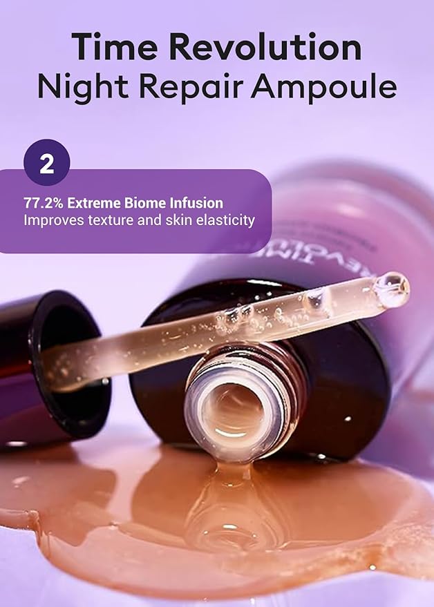 MISSHA Time Revolution Gift Set The First Essence 5X & Night Repair Ampoule 5X for Radiant, Youthful Skin