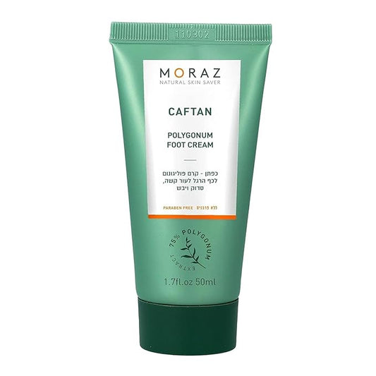 Moraz Caftan Polygonum Foot Cream for Dry Cracked Heels and Feet with 75% Polygonum Extract – Non-greasy, Fast-absorbing Intensive Foot Moisturizer for Dry Cracked Feet, Vegan, Paraben Free, 1.7 Fl Oz
