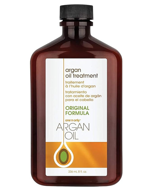 One n Only Argan Oil Hair Treatment - Lightweight & Hydrating Hair Oil for Natural, Wigs & Extensions - Shine Enhancing, Heat Protectant & Frizz Control (8 oz)