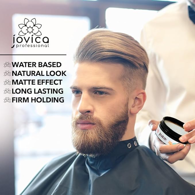 Jovica Hair Styling Matte Wax for Men - Matte Look - Firm Hold and Suitable for All Hair Styles