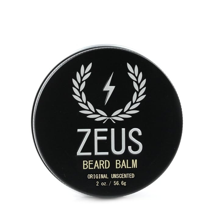 ZEUS Conditioning Beard Balm for Men - 2 Oz - Natural Softening Conditioner for Facial Hair