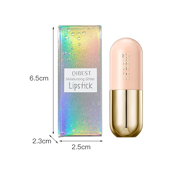 Glimmer Balm, pH Lip Balm, Magic Color Changing pH Lipstick, Moisturizing Tinted Lip Balm, Lip Glowy Balm, PH Reacting Lip Balm, Hydrates & Plumps, Pink Shimmer Lipstick (01# Colourless)