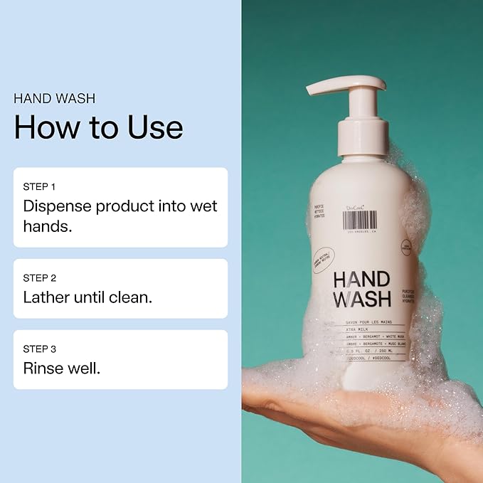 DedCool Xtra Milk Hand Wash – Gentle Hydrating Cleanser with Squalane, Aloe, and Marshmallow Root | Non-Toxic, Vegan, Carbon-Neutral
