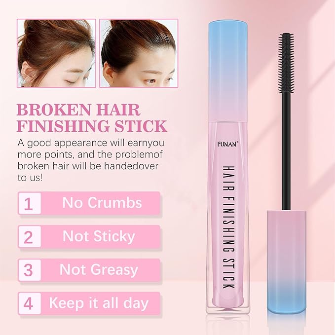 Hair Wax Stick Set (3 Pcs) - Edge Control, Styling Stick for Baby Hair and Wigs, Frizz-Fixing for Slick Finish