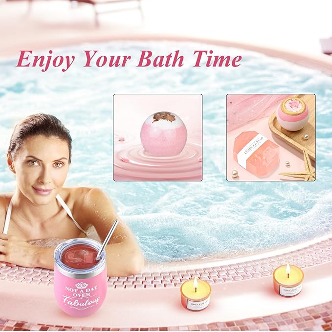 Birthday Gifts for Women - Gift baskets for Women Happy Birthday Gift for Women Friendship Ideas, Spa Self Care Gift for Her Sis Wife Home Bath and Body Works Care Package