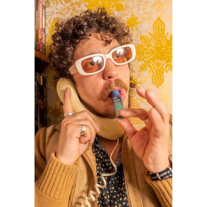 Vegan Lip & Eye Balm, Plant-Based Formula with Shea Butter, Jojoba Oil & Algae Extract for Skin Hydration & Protection, Sea Salt + Kelp Scent, 6-Pack