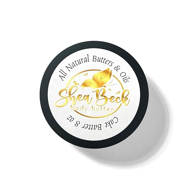 Body Butter Blend: Natural Shea, Cocoa, & Mango w/Jojoba Oil for Radiant Skin and Beard | Moisturizing (8 Oz, Cake Batter/Butter Cream)