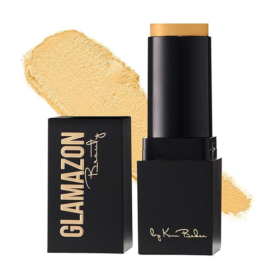 Glamazon Second to None Foundation Stick, Tabagian Beige, Light-to-Full Coverage, Weightless Makeup With a Glowy Natural Finish