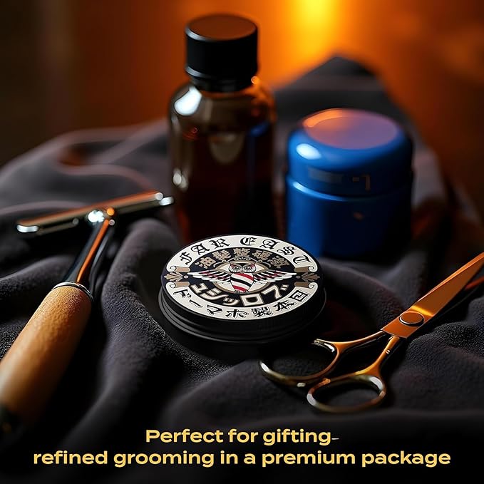 Far East Hard Pomade - Water Based Hair Styler with Extra Firm Hold & Medium Shiny Finish - Humidity Resistant Grooming Pomade for Men - 4 Oz