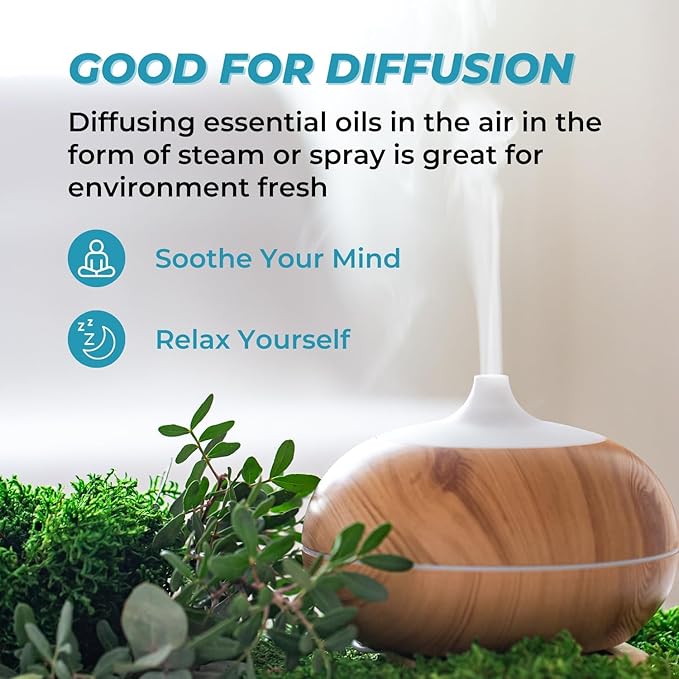 Essential Oils Blend Set, Relaxation Fragrance Gift for Women and Men, Natural Aromatherapy Kit for Diffuser, Home, Body Topical Massage (Dream, Breathe, Balance, Stress, Thief)