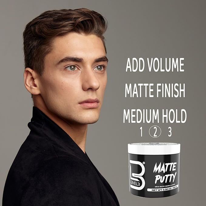 L3 Level 3 Matte Putty - Grooming Hair Product for Women and Men - Hair Texturizing Putty with Matte Finish (3.5 Ounce (Pack of 1))