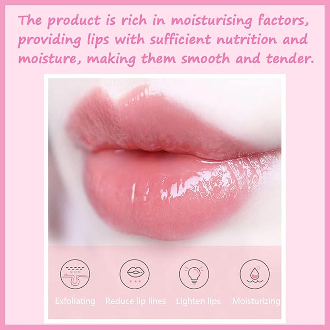 1 PCS Bee Lip Balm Lip Mask Honey Pot, Honey Moisturizing Sleeping Lip Mask Overnight with Sticks, Lip Balm Honey Pot Lip Balm Hydrating Prevention Dry and Crack Lip Scrubs Exfoliator