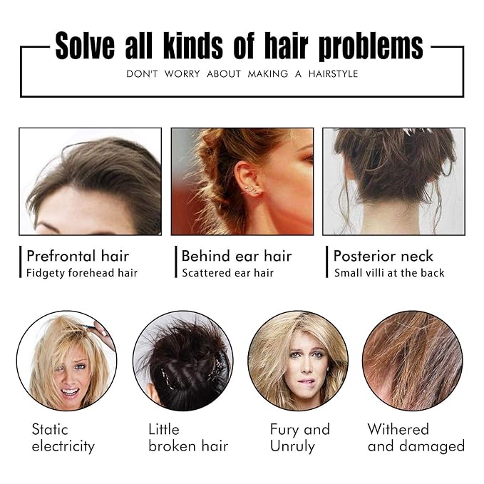 BestLand 2 Pack Hair Finishing Stick, Non-Greasy Hair Wax Stick for Flyaways, Baby Hair, Bangs and Frizz Control, Small Broken Hair Styling Cream (Pack of 2)