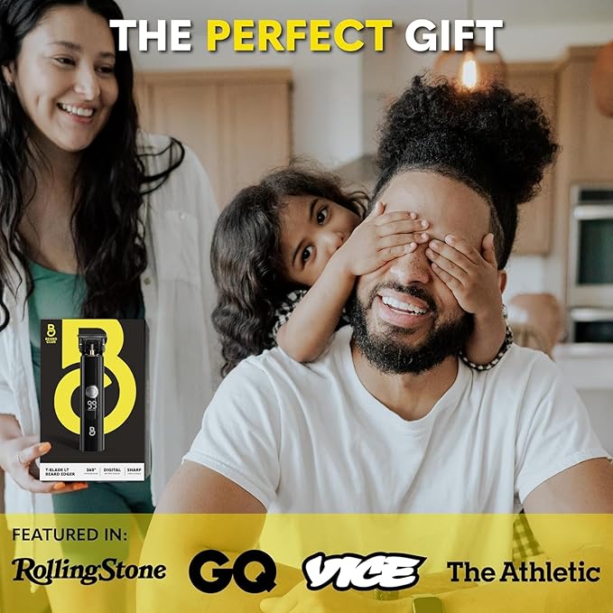 The Beard Club Professional T-Blade Beard Trimmer for Men LT - Barber Electric Shaver, Mustache & Hair Clippers for Men Zero Gapped Cordless Buzzer Hair Trimmer & T Liner - Edger Line Up Grooming Kit