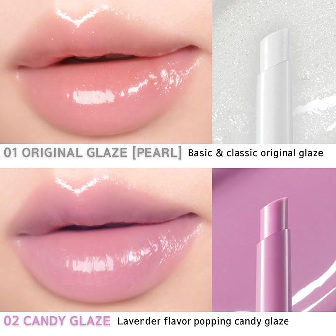 BBIA Over Glaze Stick - Lip Plumping Gloss Melting Balm Lipstick, Intensive Volume Up, High Shine & Glossy, Ultra Watery Moisturizing & Volumizing, Glowy Texture, Korean Lip Makeup (02 CANDY GLAZE)