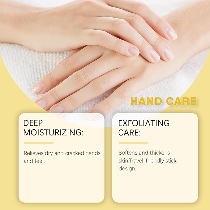 60% Urea Cream with 2% Salicylic Acid Foot Balm, Portable Hand Cream, Foot Cream for Dry Cracked Heels and Feet Hand, Urea Heel Care Stick Callus Remover & Skin Softener, 1oz